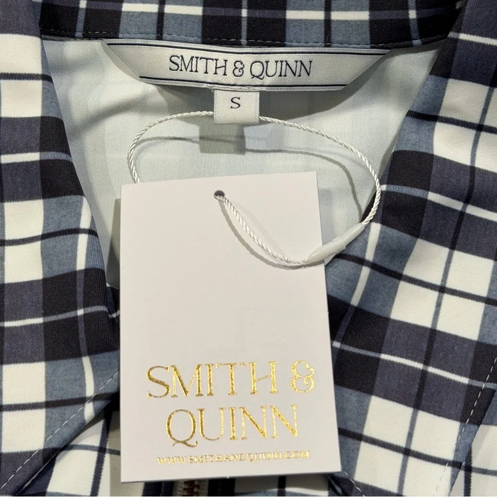 Smith & Quinn NWT Size Small Mariners Plaid Ottolie Mini Shift Dress Preppy - Picture 4 of 7